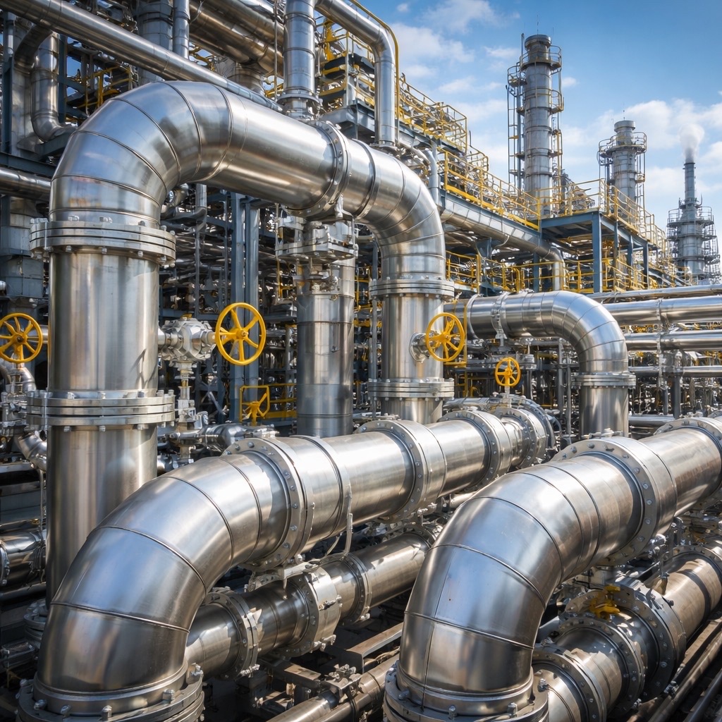 Industrial Piping Stack